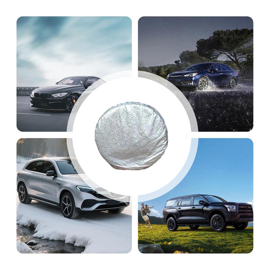 Trailer Tire Covers Waterproof Wheel Cover For Tire UV-Resistant Protector For Outdoor Summer Travel Truck Camping RV Winter