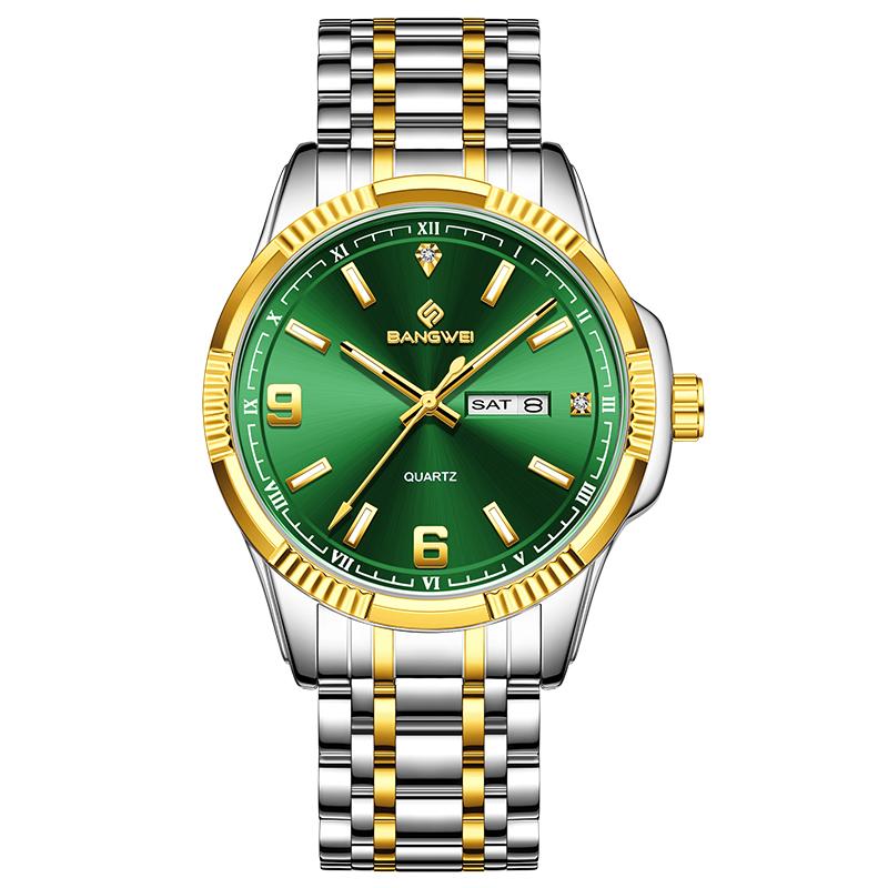 BANGWEI Ladies Watch Business Women's Watch Calendar Luminous Clock Quartz Stainless Steel Strap Fashion Watch for Women reloj