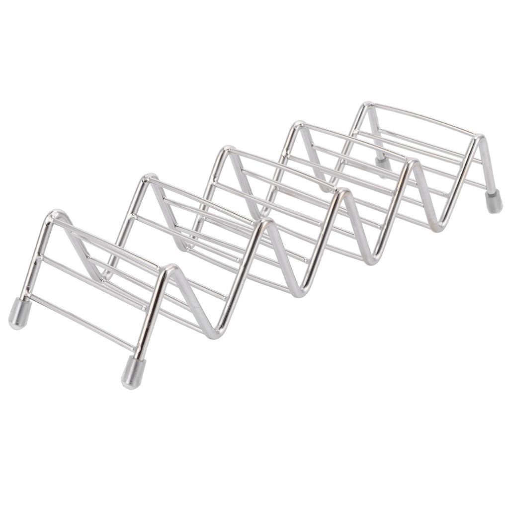 Taco Holder Innovative 304 Stainless Steel Pancake Stand Tray for Kitchen Restaurant4 5 Grid