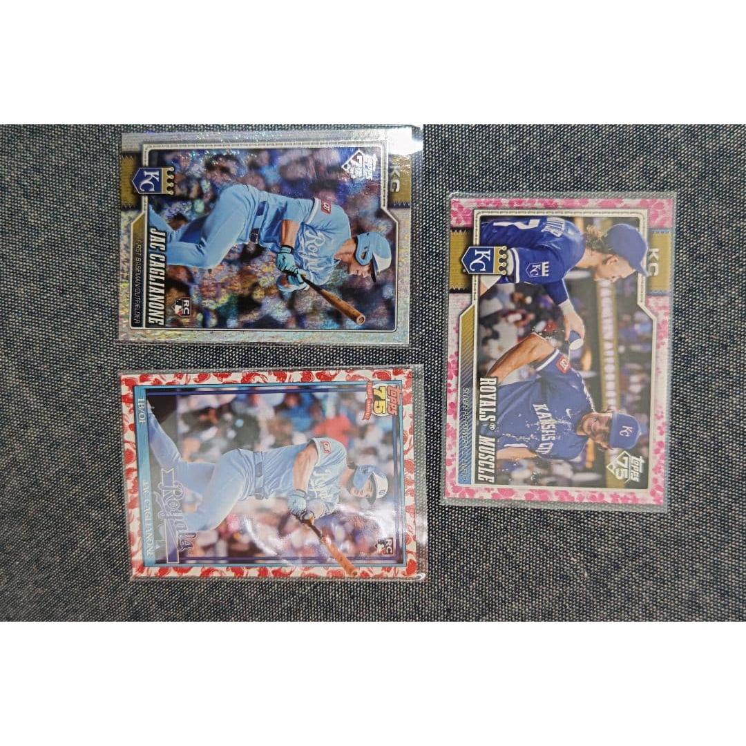 Used Topps MLB Jac Caglianone 3 Piece Set Sakura Parallel