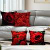Home Decor Red Roses: Intricate Patterns for Cushions Pattern Cushion Cover Suitable for Sofa Bedroom Car Pillow Cover