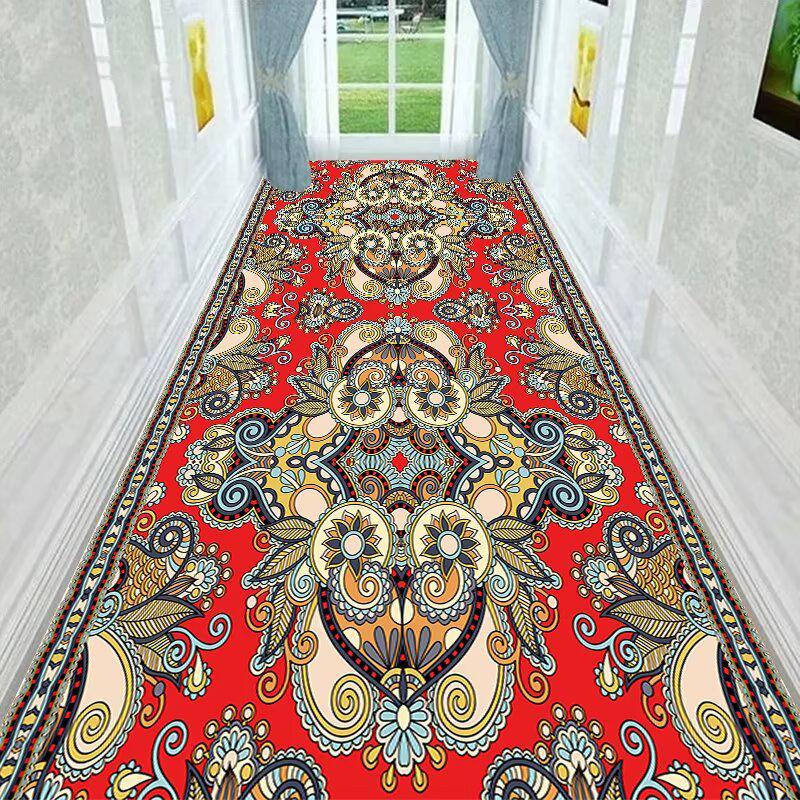 Moderner Heimflur Dekor Teppich Licht Luxus Weich Treppenhaus Rutschfest Langer Teppich Große Größe Eingangsbereich Gangmatte Einfache Reinigung