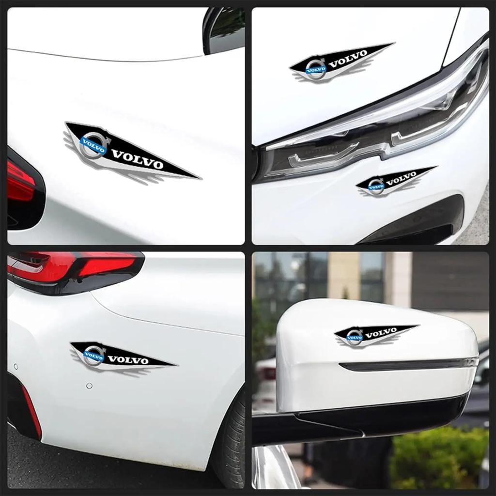 4 pezzi adesivo antigraffio paraurti auto Volvo S60 XC60 S90 XC90 adesivo universale per auto adesivo decorativo antigraffio portiera auto.Consegna rapida