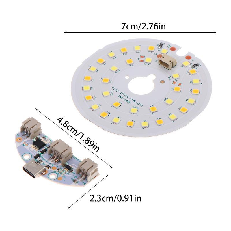 Dc5V Input Light Source Led Light Panel Dimming Controller Change With On/Off Touch Switch Charging Port Type-C