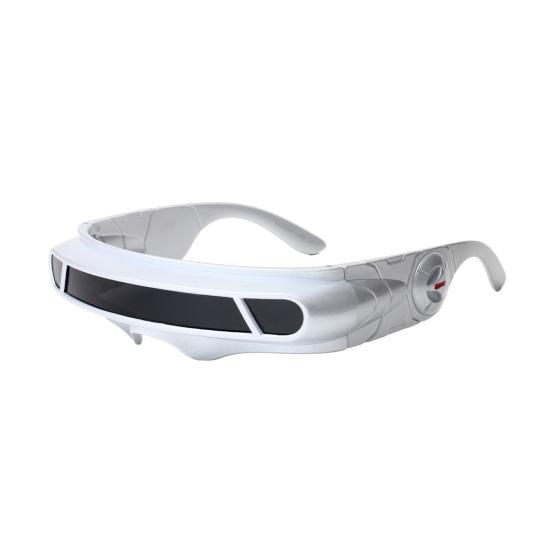 Futuristic Cyberpunk Sunglasses, UV400 Protection Sunglasses, Irregular Shape Punk Shades for Beach Party Outdoor Sports