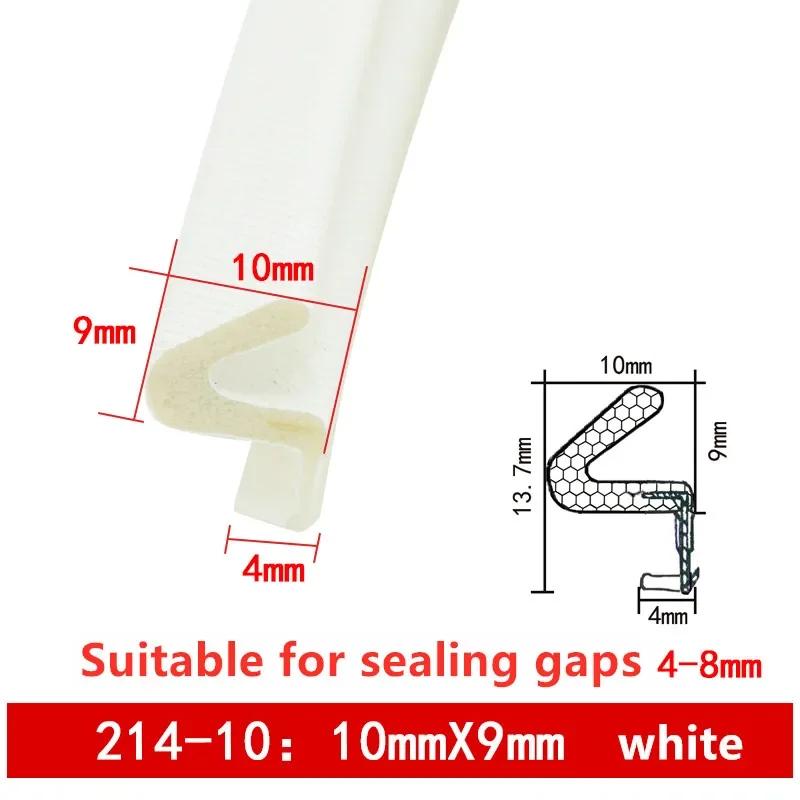 PU Foam Sound Proof Weather Draught Excluder Seal Door Window Gap Insulation V Type Strips for 8  Sizes to Choose