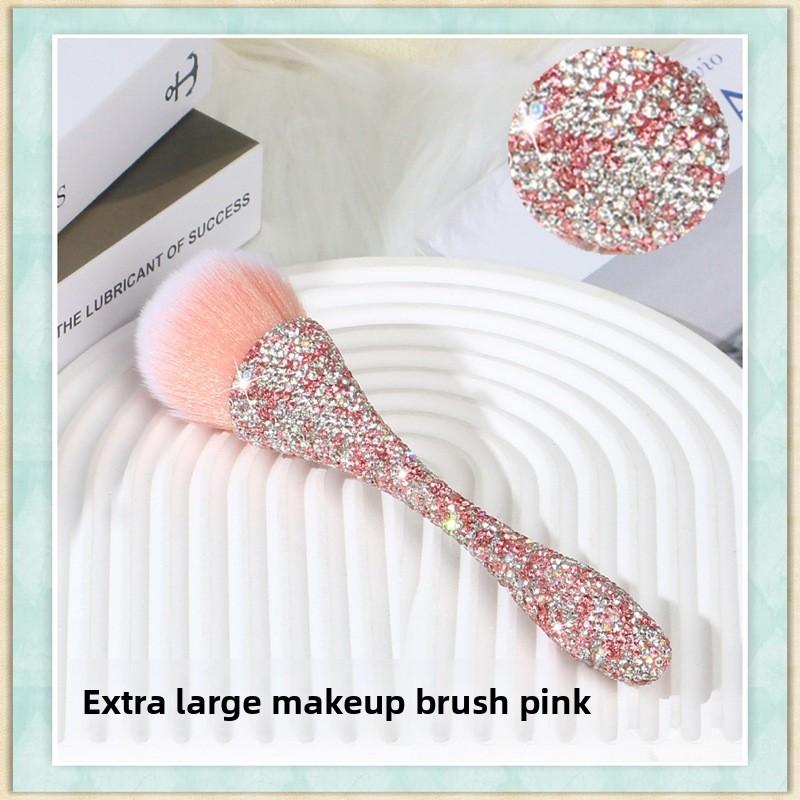 Diamond set eye shadow dust brush slender small waist beauty tool paste diamond thin rod powder brush