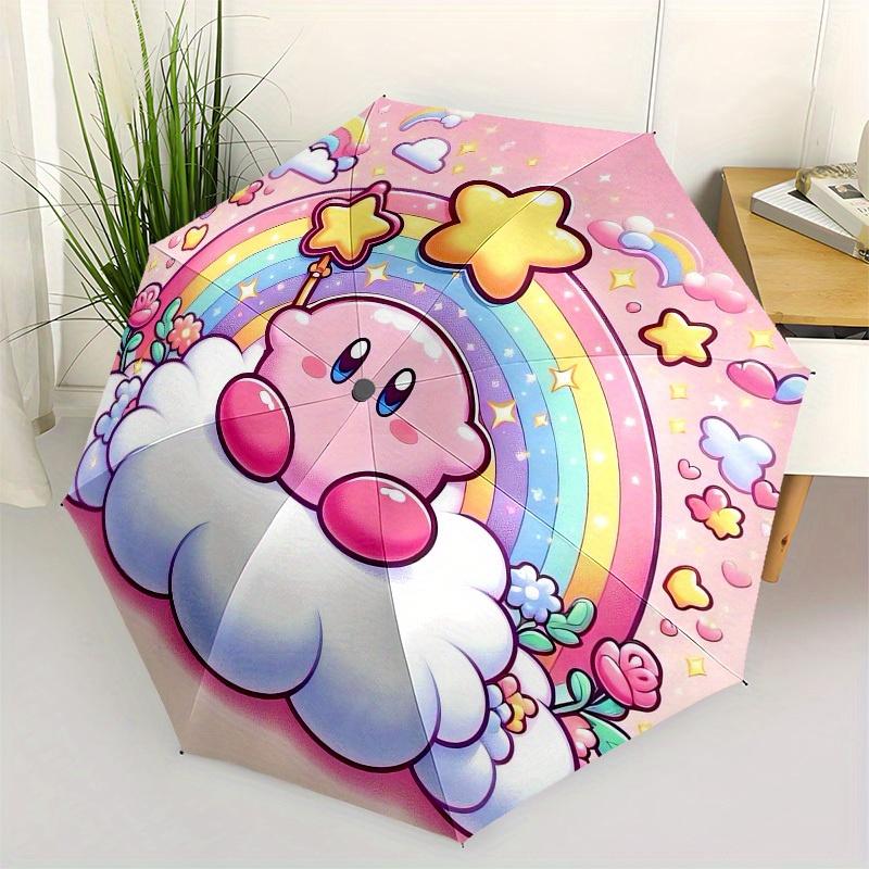 

1pc Kawaii Rainbow Star CloudUmbrella with Plastic Handle,Suitable for All Seasons Home Travel Outdoor UmbrellaSanlio249