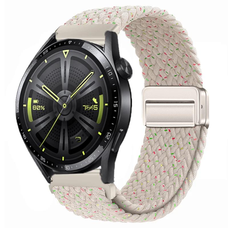 22mm 20mm Nylon Braided Strap For Huawei Watch 4/3/GT4-3 Samsung Watch 6/5/4/3 Fabric Bracelet Wristband Amazfit GTR 4/GTS4 Belt
