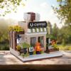 TOYLINX 650PCS Street View Building Block Set City View Coffee Shop Diy Mini Building Model Decoration Children's Toys Gift
