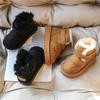Children's Fur Snow Boots Boys' Plush and Thickened Short Boots Girls' Warm Cotton Boots