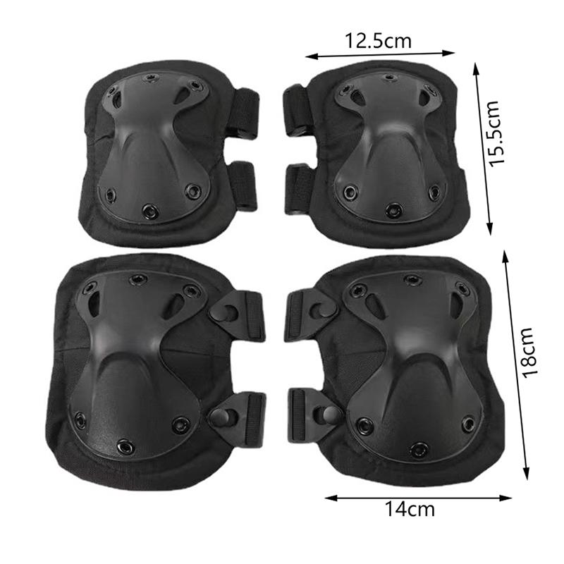 4Pcs/Set Outdoor Combat Protective Gear Elbow Knee Pads Outdoor Sport Supplies