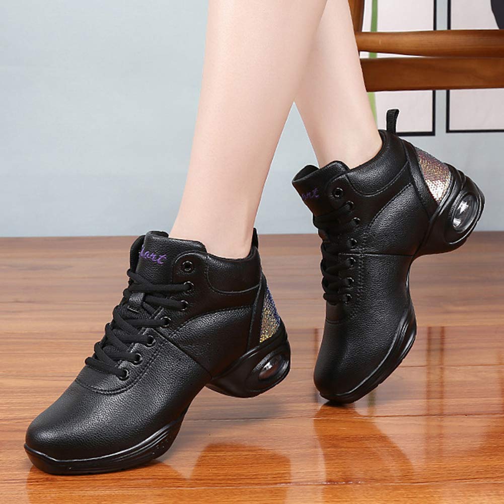 Fashion Dance Sneakers for Women Split Sole Lace-up Sneakers Heighten Platform Non-Slip Sneakers Jazz Zapatillas De Ballet