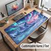 Mountain Landscape Theme Customized Mouse Pad Personalized Print Name Text Desk Mat For Home Office Table Decor