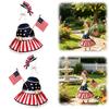 4th of July Patriotic Porch Goose Outfits Multi-Purpose Memorial Day Animal Statue Costume Outdoor Garden Yard Patio Decoration