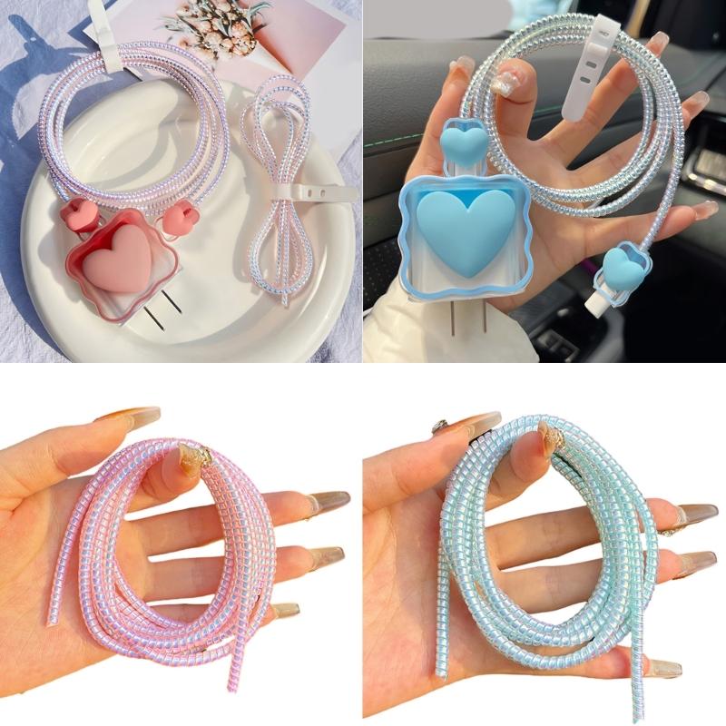 Light Protective Cable Sleeve Environmental Friendly TPU Cord Defender for Secure Charging and Elegant Device Accessories
