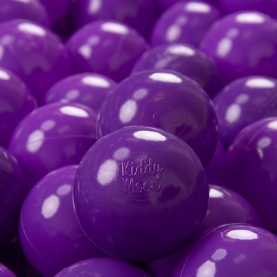 700 Balls 7cm/2.75in Soft Plastic Play Balls for Children Colourful Certified Made In Eu, Purple