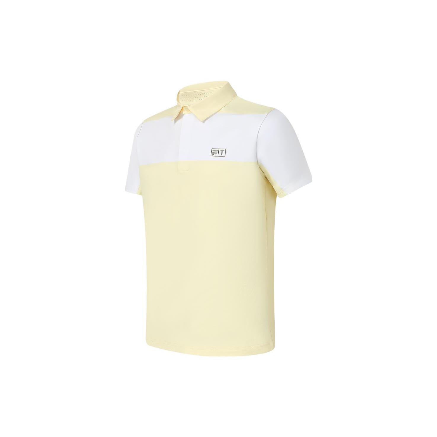 

New FILA Polo Shirts Men s Pear Blossom Yellow A11M335107F-YE L