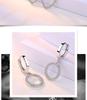 Silver-Plated Triangle Star Earrings with Micro-Paved Zirconia - Cute Women’s Ear Cuffs and Clips Jewelry