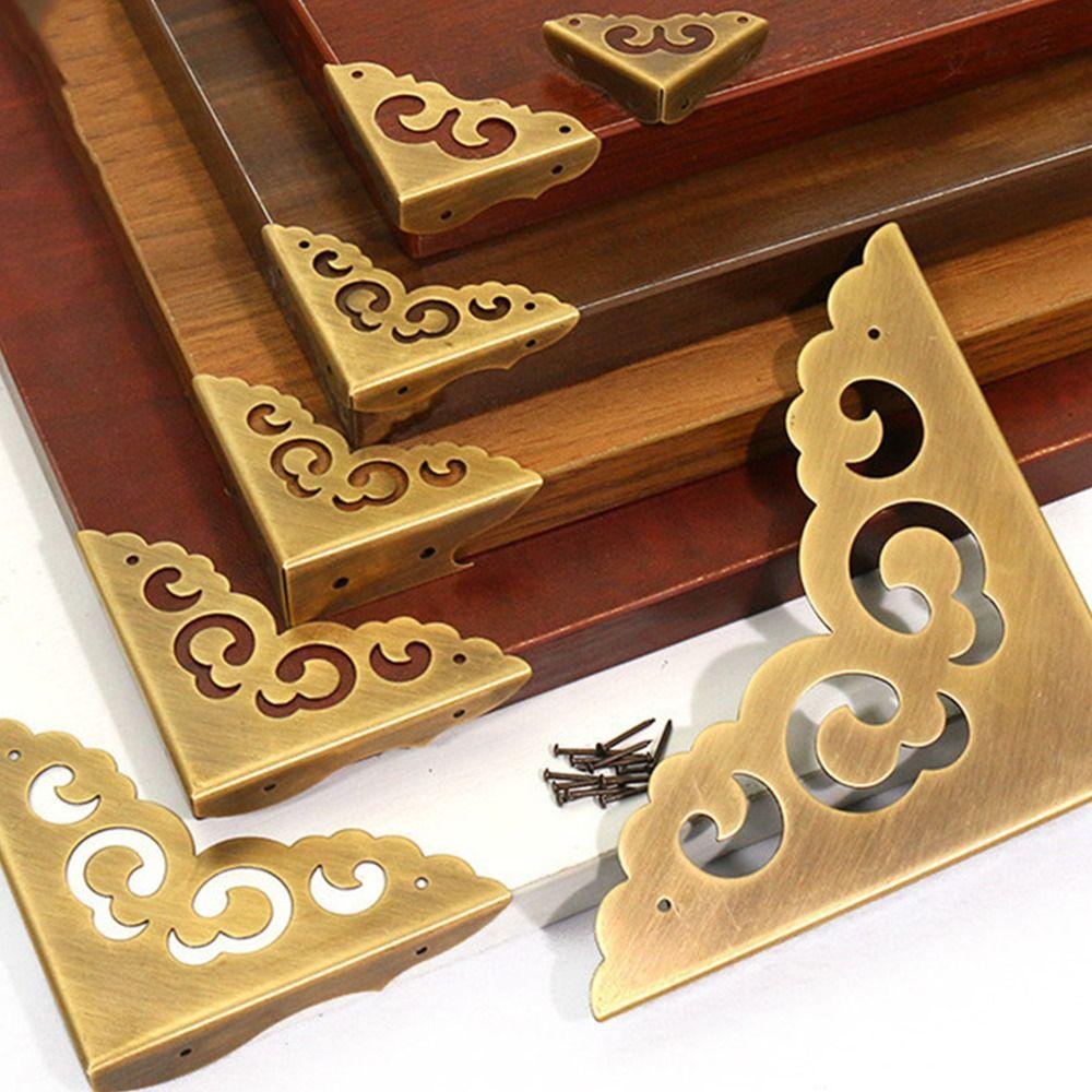 1ks Pouzdro Antický Chránič Rohu Ochrana Hrany Rohový Držák Pro Nábytkové Kování