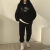 Women's Loose Fit Tracksuit Long Sleeve Hoodie Elastic Waist Jogger Pants Two Piece Outfit Set