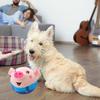 Active Moving Pet Plush Toy, Interactive Dog Pig Toy Pet Bouncing Balls, USB Rechargeable Interactive Washable Cartoon Pig Plush Sound Electronic Dog