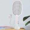 2 IN 1 Electric Mosquito Swatter Mosquito Killer 2500V USB Rechargeable Angle Not Adjustable Electric Bug Zapper Fly Bat Swatter
