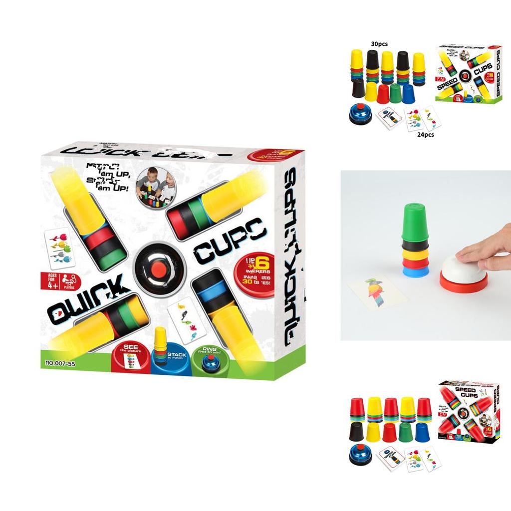 Creative Childrens Stacking Cup Game With Fast Speed Competition For Reaction And Insight Development