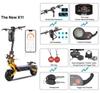 YUME X11+ Electric Scooter, 3000W*2 Motor 60V 30Ah Battery 11-inch Off-road Fat Tires 50mph Max Speed