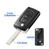 For Citroen C2 C3 C4 C5 Berlingo Xsara Picasso For Peugeot 306 407 807 Ce0523 Ce0536 2/3/4Bnt Flip Remote Car Key Shell