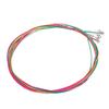 6pcs Set Rainbow Colors Colorful Acoustic Guitar Strings Musical Instruments Replacement Steel Chord Wire