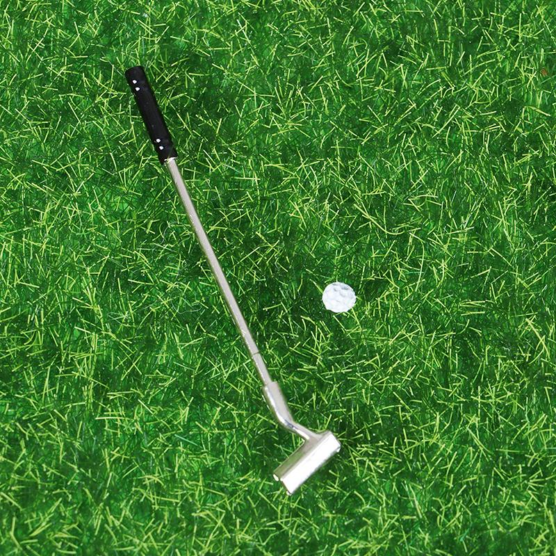 5Pcs 1:12 Dollhouse Miniature Furniture Metal Golf Clubs Set Pretend Play Toys