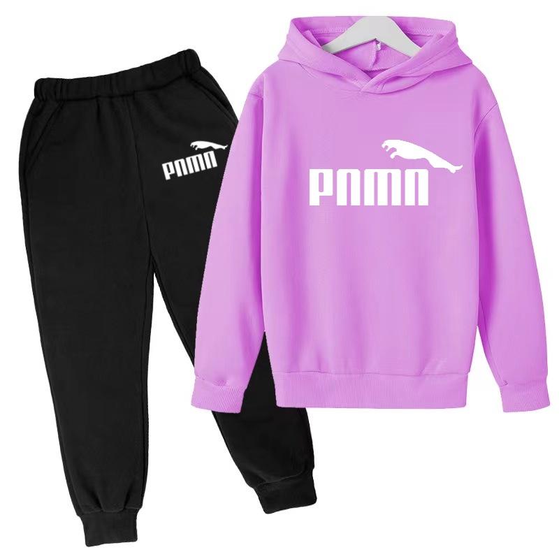 Kinder Herbst Winter Kleidung Hoodie Buchstaben Marke Pullover Jungen Mädchen 3-12 Jahre Sweatshirt+Hose Charmantes Freizeit Party Sport Set