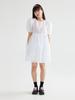 Bomnal Boutique Checked Voluminous Mini Dress _ White