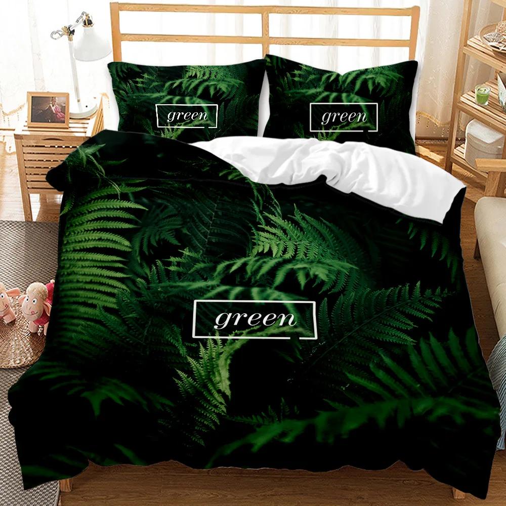 

Комплект пододеяльников с изображением листьев растений, тропический лес, желтый и темно-зеленый, ботанический, тропические джунгли, пальма, полиэстер, одеяло 70x133cm 2pcs