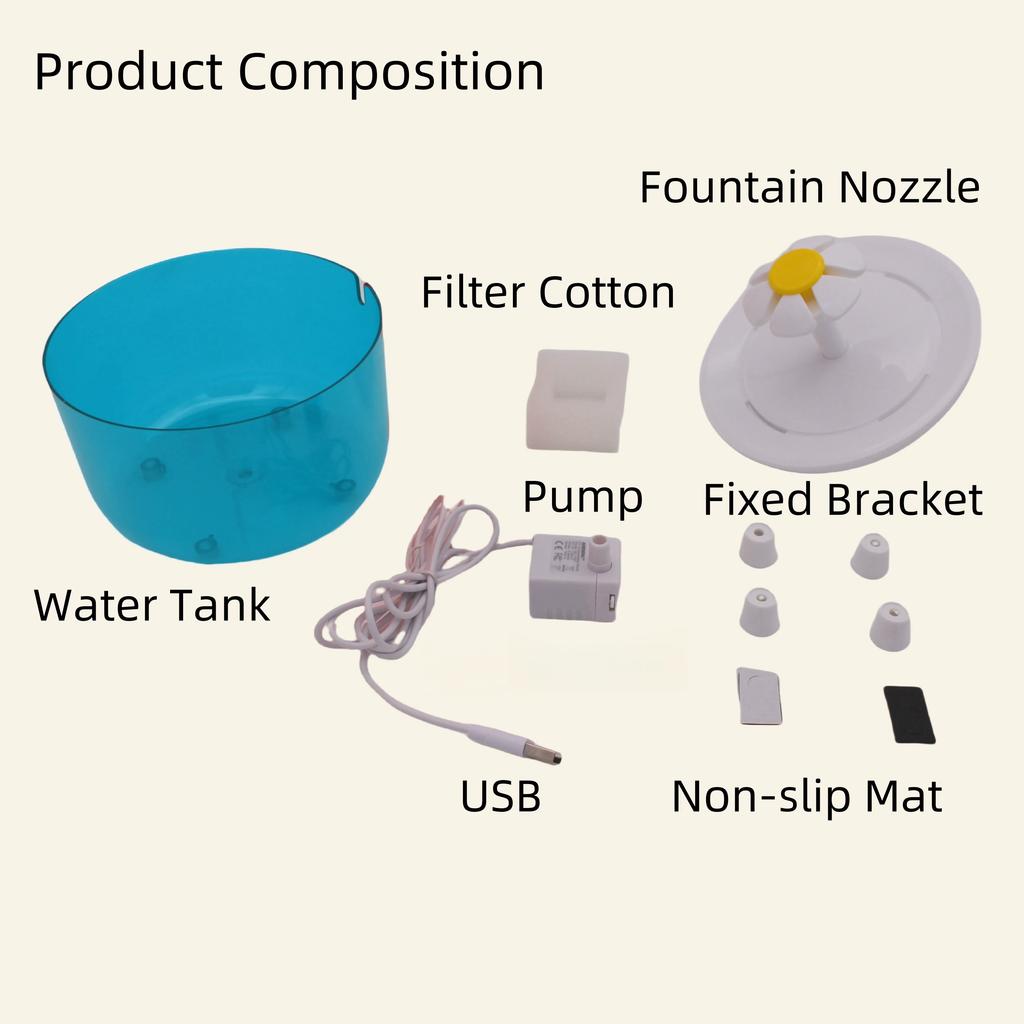 Non-Toxic Pets Water Fountain Auto Filter Usb Electric Mute Cat Drinker Bowl 1200Ml Recirculate Filtring Drinker For Cats Water Dispenser