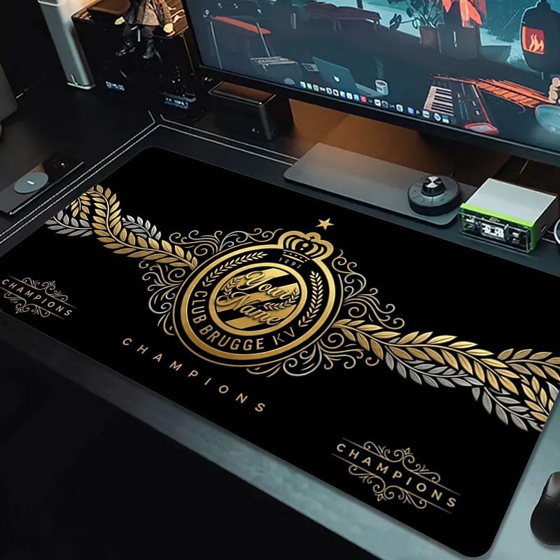 Club Brugge KV Custom Name Large Size Mouse Pad Large Gaming Table Cushion Non-slip Laptop Tablet Big Mousepad XXL Mat Mini PC Playmat With Lock Edge