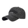 Hat old washed baseball cap retro curved brim light board hat couple sun hat solid color cap