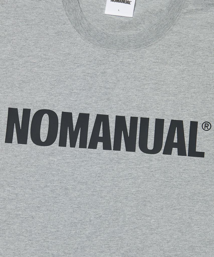 Nomaenyueol Nm Text Logo T-Shirt - Melange
