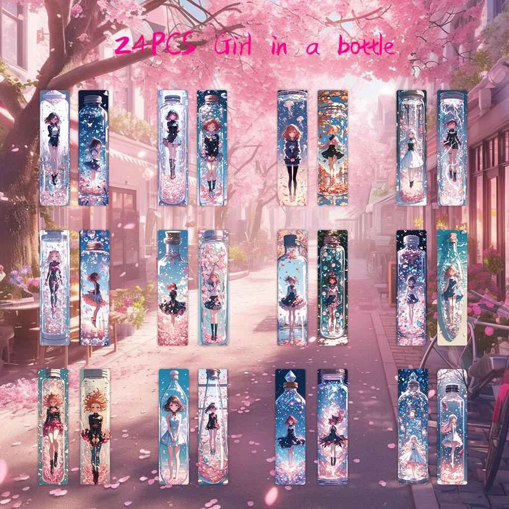 Chinese Ink Painting Bookmarks: 24 Sheet Set of High Aesthetic Student Reading Markers, Perfect As Cultural Creative Paper Gifts