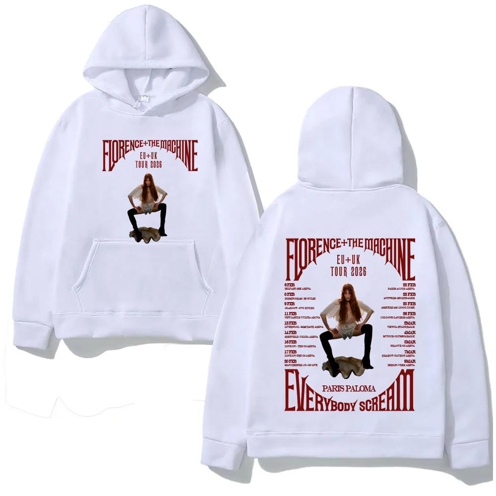 Florence and The Machine Hoodies Sweatshirt Singer Graphic Printing Clothing Moletom Comfortable 2025NEW High Quality Hoody