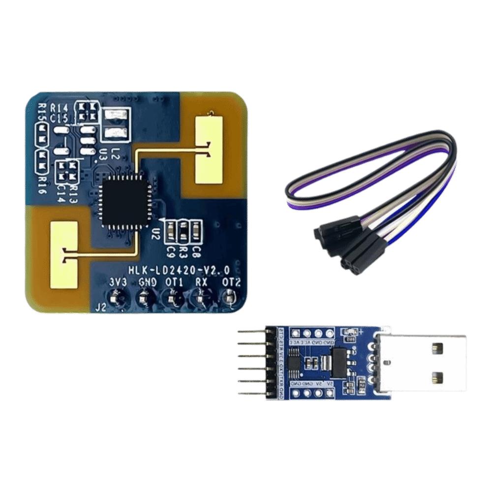 8m Range LD2420 Radar Sensor GPIO Output Micro Motion Detection Sensor Human Presence Sensor HVAC