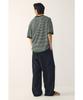 STUDIO TOMBOY [Men] Round Neck Striped Short Sleeve Knit_Green 9156252211