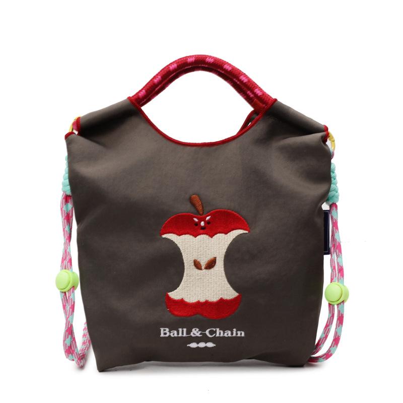 Environmentally friendly cartoon nylon bag, new versatile bucket bag, mobile phone shopping bag, portable shoulder messenger bag.