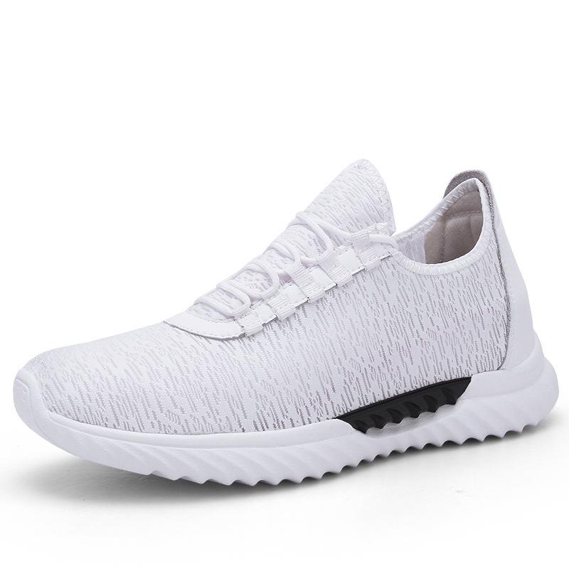 Invisible Height-increasing Men's Shoes with 8cm Height, Breathable Mesh Fabric, Suitable for Sports Shoes.