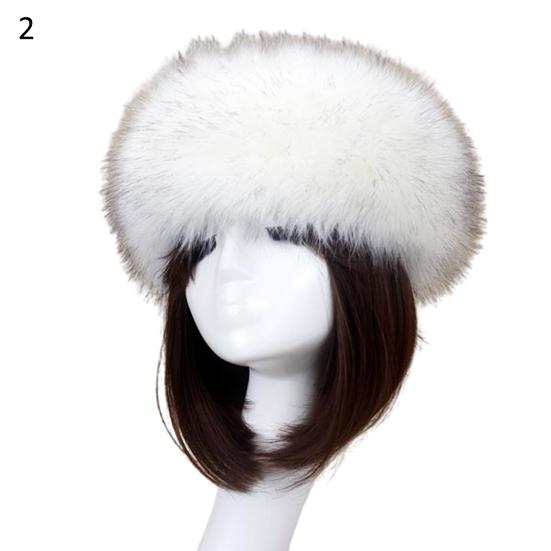 Women Autumn Winter Faux Fur Thickened Hat Outdoor Cold-proof Warm Plush Beanie