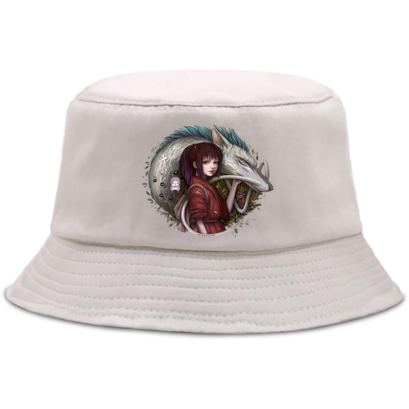 Totoro Pălărie de vară Femei Unisex Panama bob Pălărie de găleată The Design Vizor plat Miyazaki Hayao Studio Ghibli Pălărie de pescar Anime