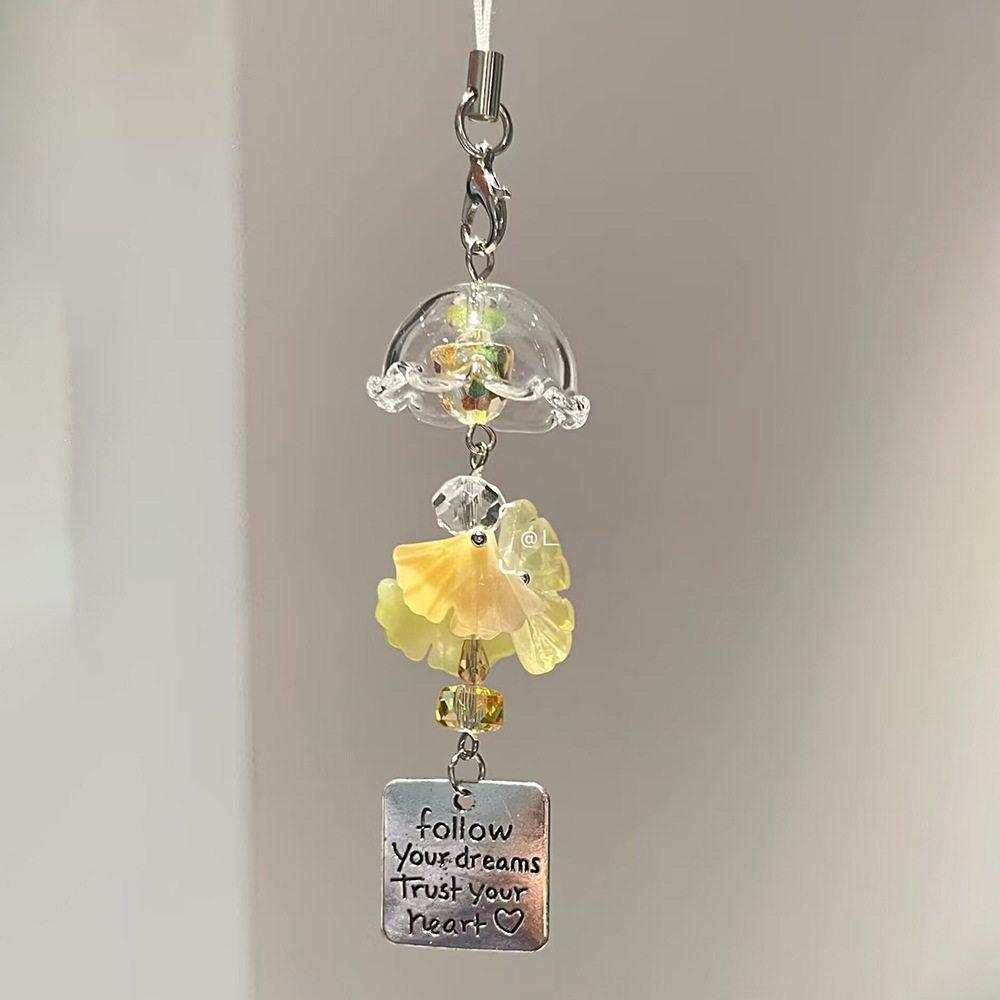 In Stock: Cute Autumn Maple Leaf Wind Chime Phone Charm & Keychain