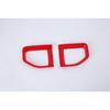 ABS Red Rear Fog Light Lamp Cover Trim For 2018- Jeep Wrangler JL 2pcs