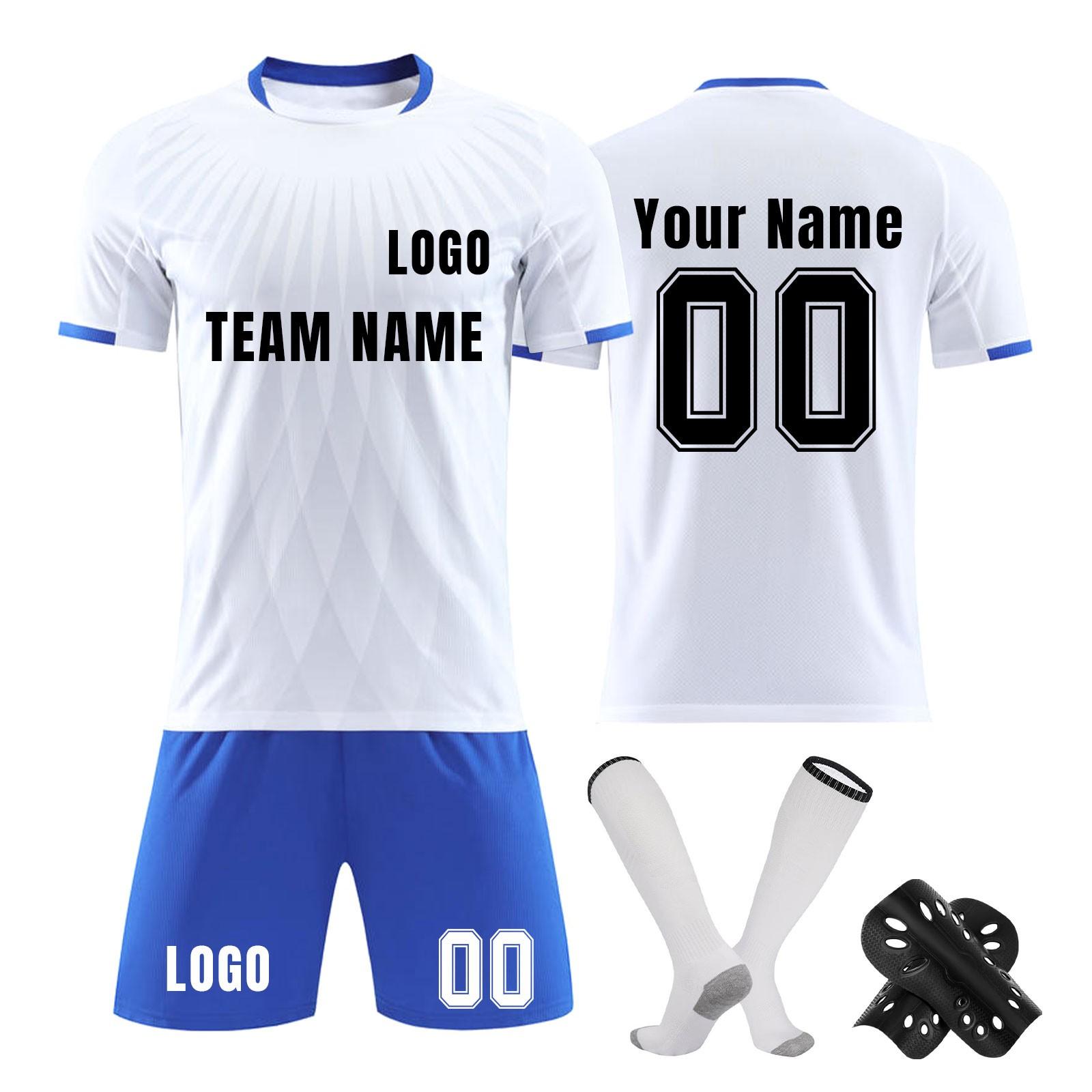 

Персоналізовані комплекти футболок для дівчаток із іменним номером Спеціальні футбольні майки для хлопчиків Тренувальний костюм XS білий